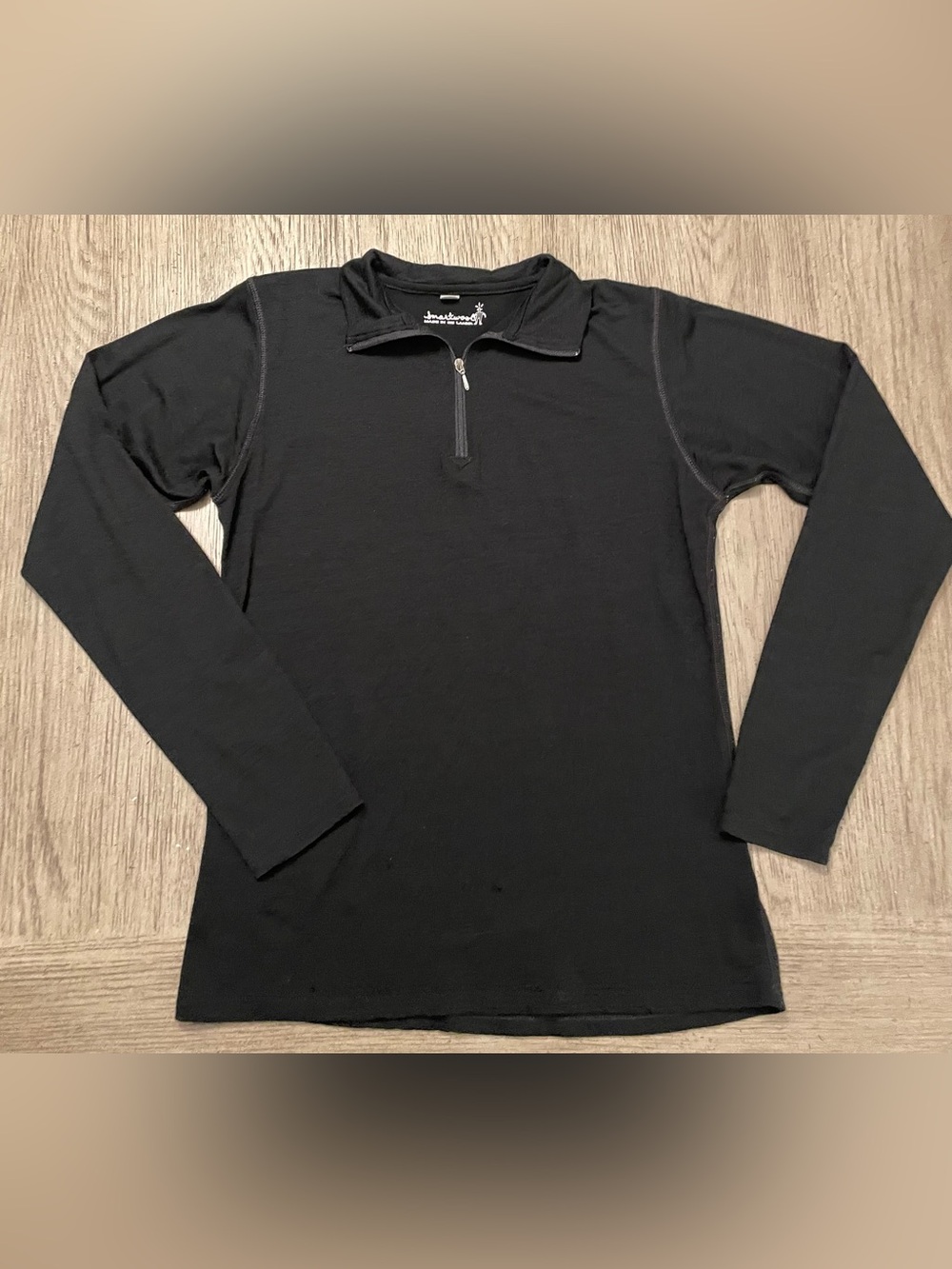 Smartwool 1/4 Zip Pullover Womens Large
Merino Wool Base Layer Thermal, black.